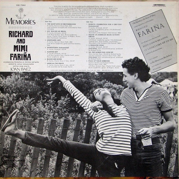 Richard & Mimi Farina : Memories (LP, Album, San)