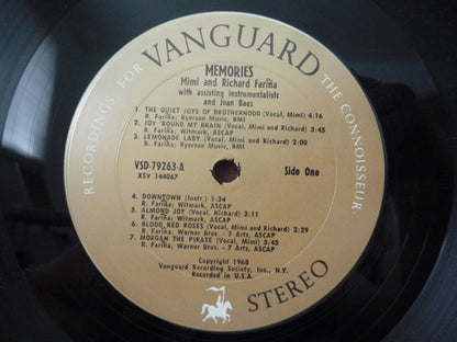 Richard & Mimi Farina : Memories (LP, Album, San)
