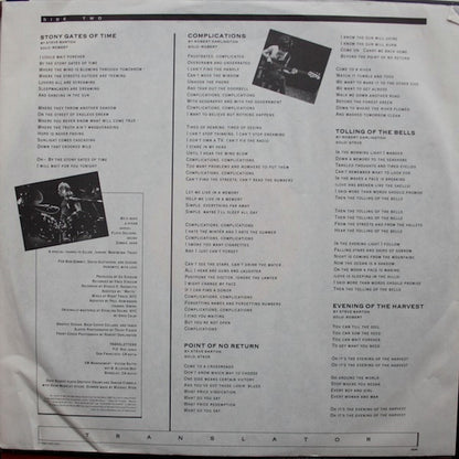 Translator (3) : Evening Of The Harvest (LP, Album, Pit)