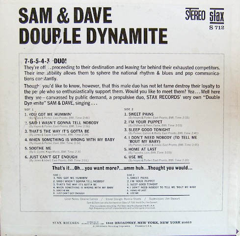 Sam & Dave : Double Dynamite (LP, Album)