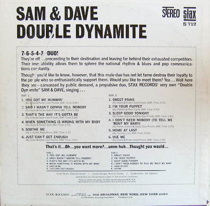 Sam & Dave : Double Dynamite (LP, Album)