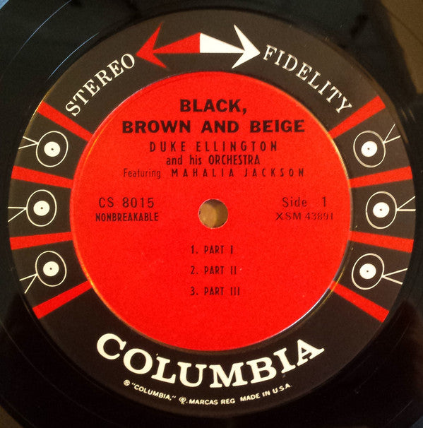 Duke Ellington And His Orchestra Featuring Mahalia Jackson : Black, Brown And Beige (LP, Album)