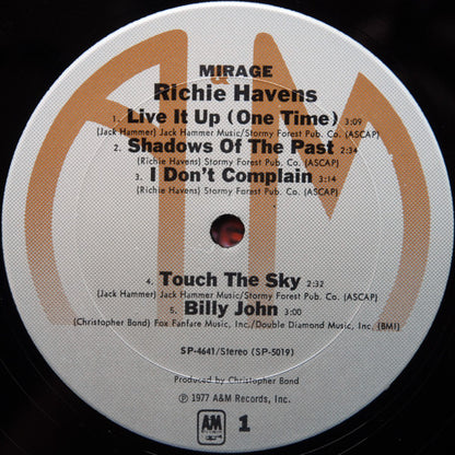 Richie Havens : Mirage (LP, Album, Pit)