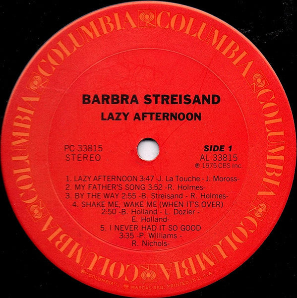 Buy Barbra Streisand : Lazy Afternoon (LP, Album, Ter) Online for