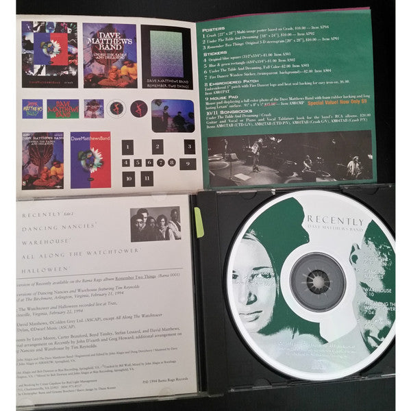 Dave Matthews Band : Recently (CD, EP, Dar)