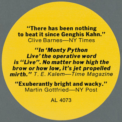 Monty Python : Live At City Center (LP)