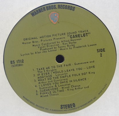 Lerner & Loewe / Vanessa Redgrave, Richard Harris : Camelot (Original Motion Picture Sound Track) (LP, Album, RE)
