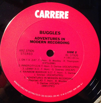 The Buggles : Adventures In Modern Recording (LP, Album, Ter)