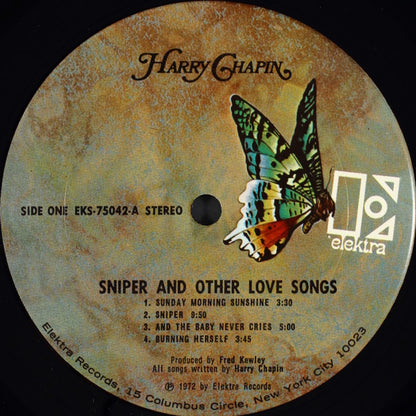 Harry Chapin : Sniper And Other Love Songs (LP, Album, Pit)