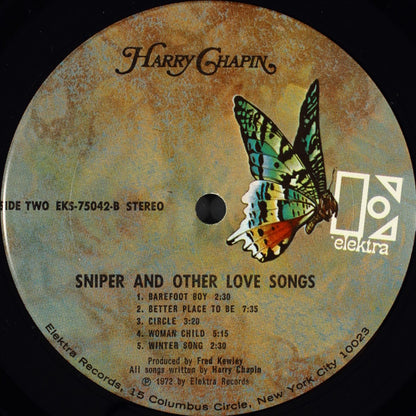 Harry Chapin : Sniper And Other Love Songs (LP, Album, Pit)