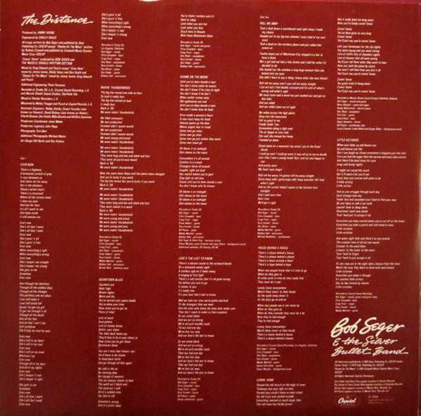 Bob Seger And The Silver Bullet Band : The Distance (LP, Album, Win)