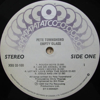 Pete Townshend : Empty Glass (LP, Album)