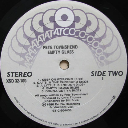 Pete Townshend : Empty Glass (LP, Album)