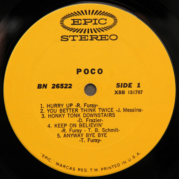 Poco (3) : Poco (LP, Album, Pit)