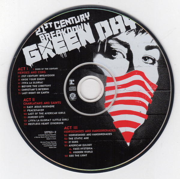 Green Day : 21st Century Breakdown (CD, Album)