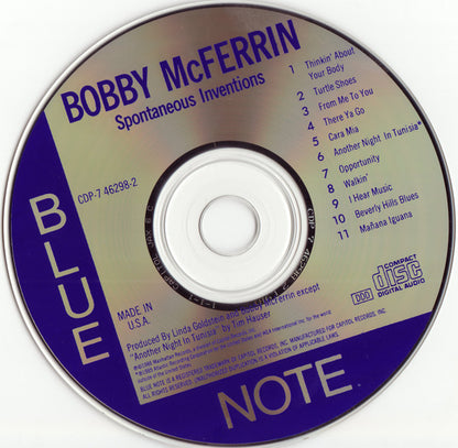 Bobby McFerrin : Spontaneous Inventions (CD, Album)
