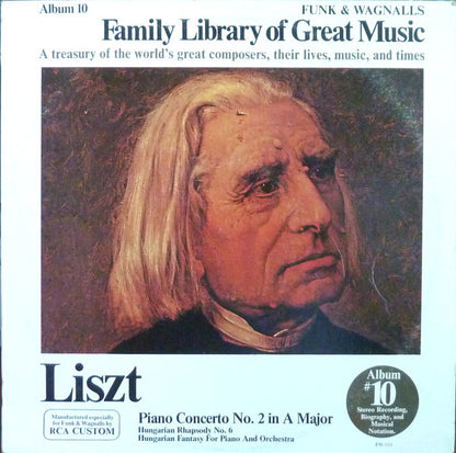 Franz Liszt : Piano Concerto No. 2 In A Major / Hungarian Rhapsody No. 6 / Hungarian Fantasy For Piano And Orchestra (LP, Album)