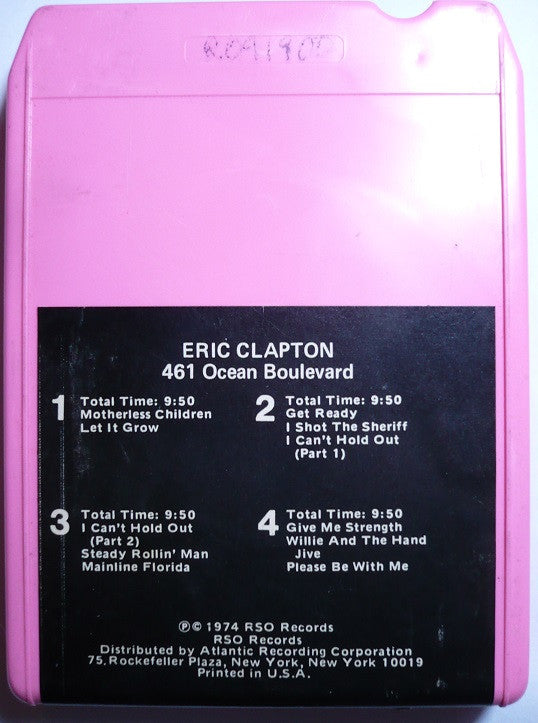 Eric Clapton : 461 Ocean Boulevard (8-Trk, Album, Pin)