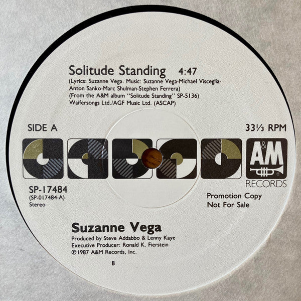 Suzanne Vega : Solitude Standing (12", Promo)