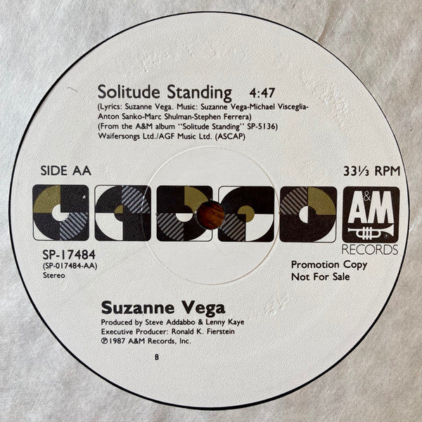 Suzanne Vega : Solitude Standing (12", Promo)