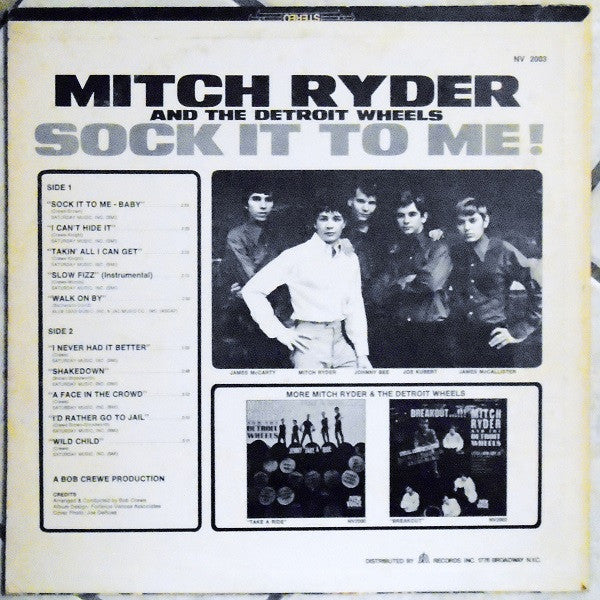 Mitch Ryder & The Detroit Wheels : Sock It To Me! (LP, Mono)
