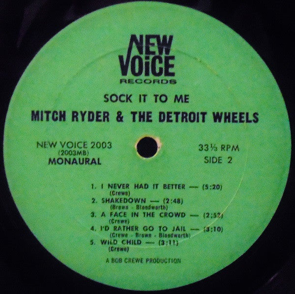 Mitch Ryder & The Detroit Wheels : Sock It To Me! (LP, Mono)