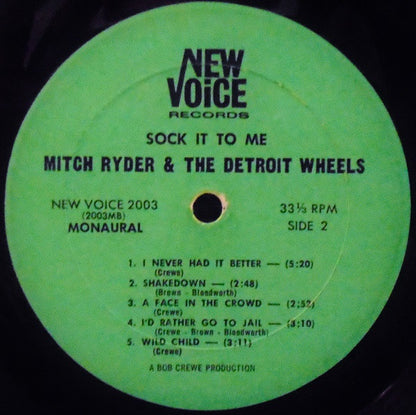 Mitch Ryder & The Detroit Wheels : Sock It To Me! (LP, Mono)