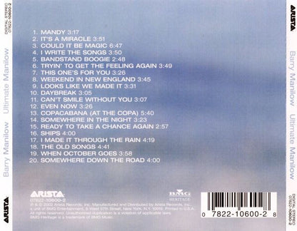 Barry Manilow : Ultimate Manilow (CD, Comp)