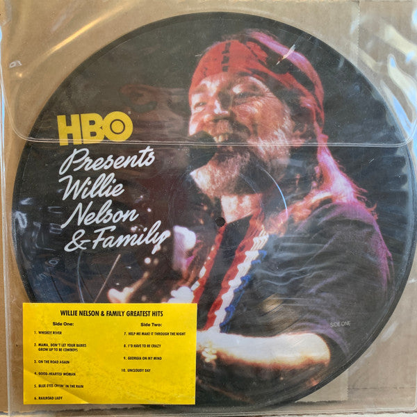 Willie Nelson & Family : HBO Presents Willie Nelson & Family Greatest Hits (LP, Comp, Pic, Promo)