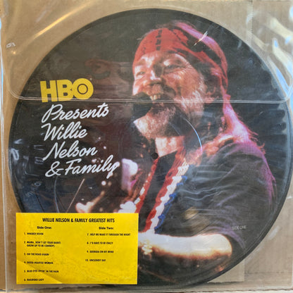 Willie Nelson & Family : HBO Presents Willie Nelson & Family Greatest Hits (LP, Comp, Pic, Promo)