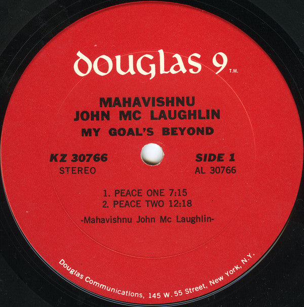 John McLaughlin : My Goal's Beyond (LP, Album, Gat)