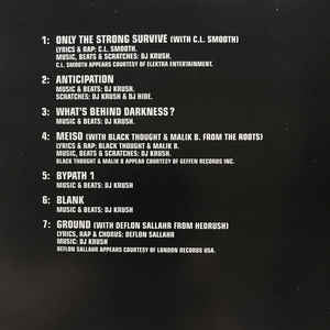 DJ Krush : Meiso (CD, Album, PMD)