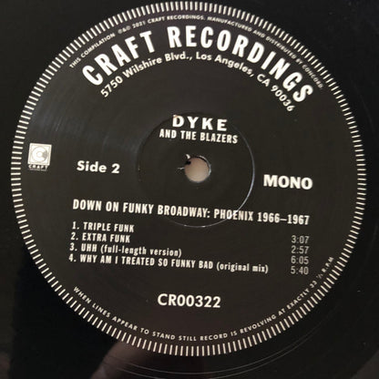 Dyke & The Blazers : Down On Funky Broadway: Phoenix 1966-1967 (2xLP, Comp)