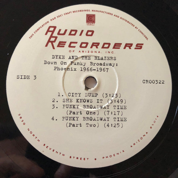 Dyke & The Blazers : Down On Funky Broadway: Phoenix 1966-1967 (2xLP, Comp)
