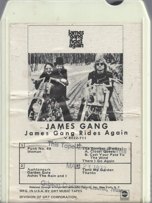 James Gang : James Gang Rides Again (8-Trk, Album)