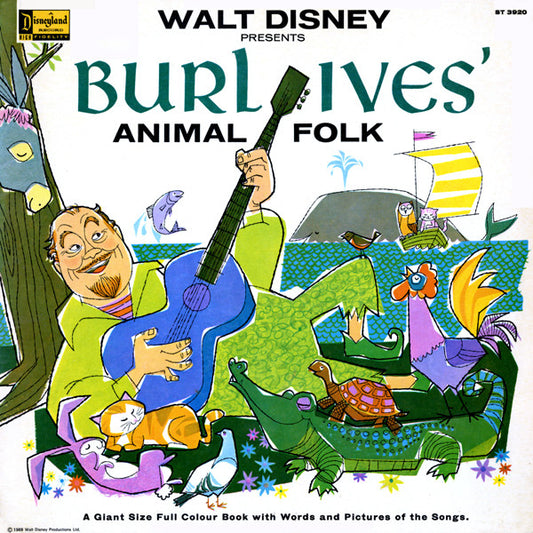 Burl Ives : Walt Disney Presents Burl Ives' Animal Folk (LP, Album)