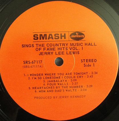 Jerry Lee Lewis : Sings The Country Music Hall Of Fame Hits Vol. 1 (LP, Ind)