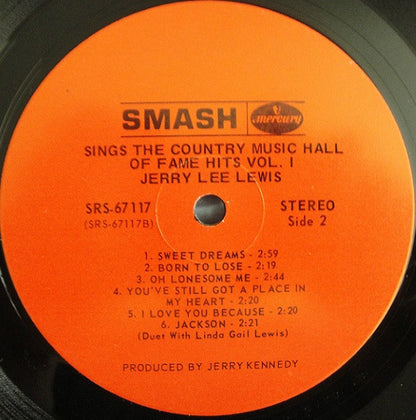 Jerry Lee Lewis : Sings The Country Music Hall Of Fame Hits Vol. 1 (LP, Ind)