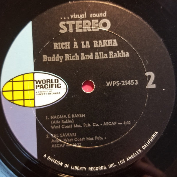 Buddy Rich And Alla Rakha : Rich À La Rakha (LP, Album)