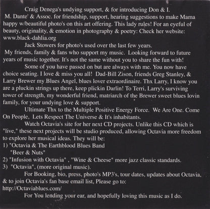 Infusion With Octavia : Live At Lancaster Jazz Festival (CD, Album)