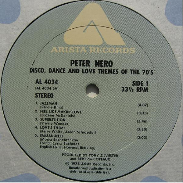 Peter Nero : Disco, Dance And Love Themes Of The 70's (LP, Album)