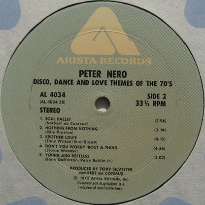 Peter Nero : Disco, Dance And Love Themes Of The 70's (LP, Album)