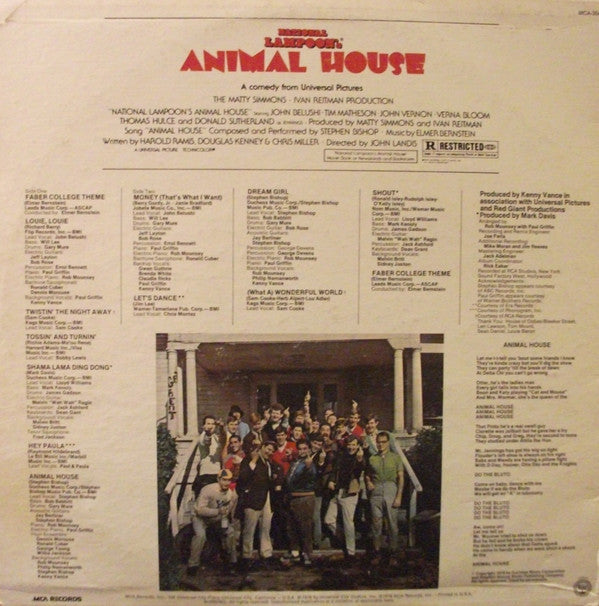 Various : National Lampoon's Animal House (Original Motion Picture Soundtrack) (LP, Comp)