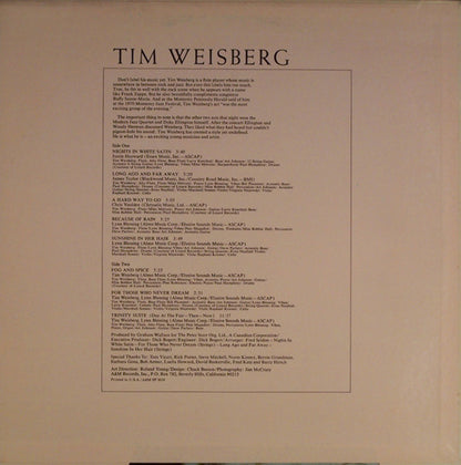 Tim Weisberg : Tim Weisberg (LP, Album, RP, Ter)