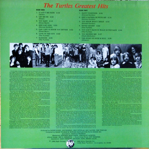 The Turtles : The Turtles Greatest Hits (LP, Comp)