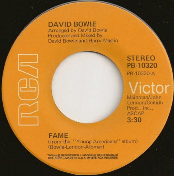 David Bowie : Fame (7", Single, Hol)