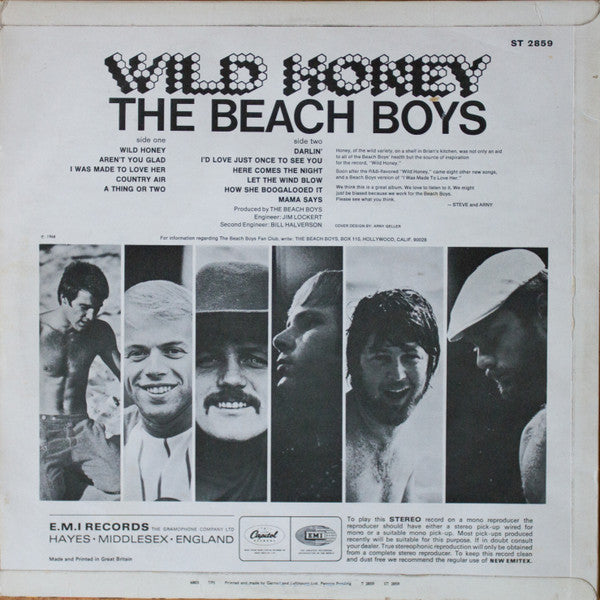 The Beach Boys : Wild Honey (LP, Album)
