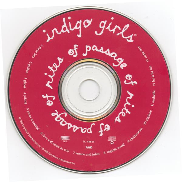 Indigo Girls : Rites Of Passage (CD, Album)