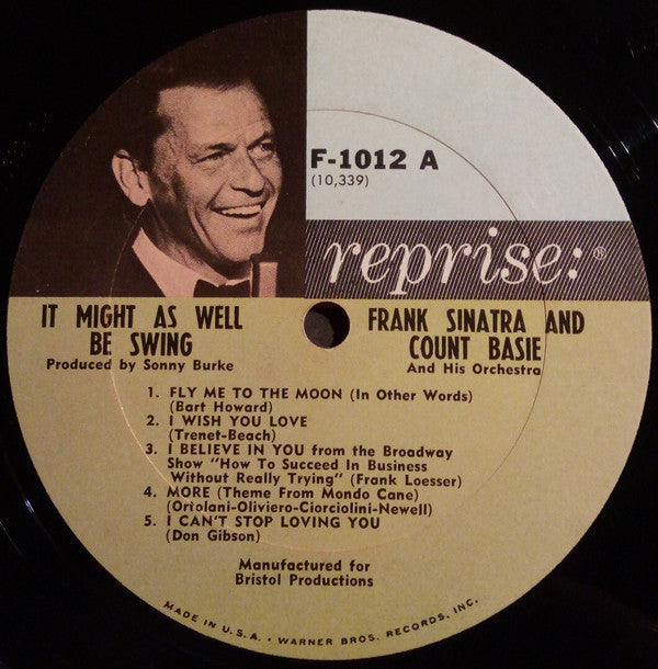 英LP Frank Sinatra & Count Basie UK盤 Mono Frank Sinatra & The Count Basie Orchestra – Frank Sinatra & The