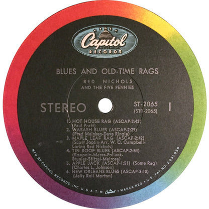 Red Nichols And His Five Pennies : Blues And Old-Time Rags (LP)